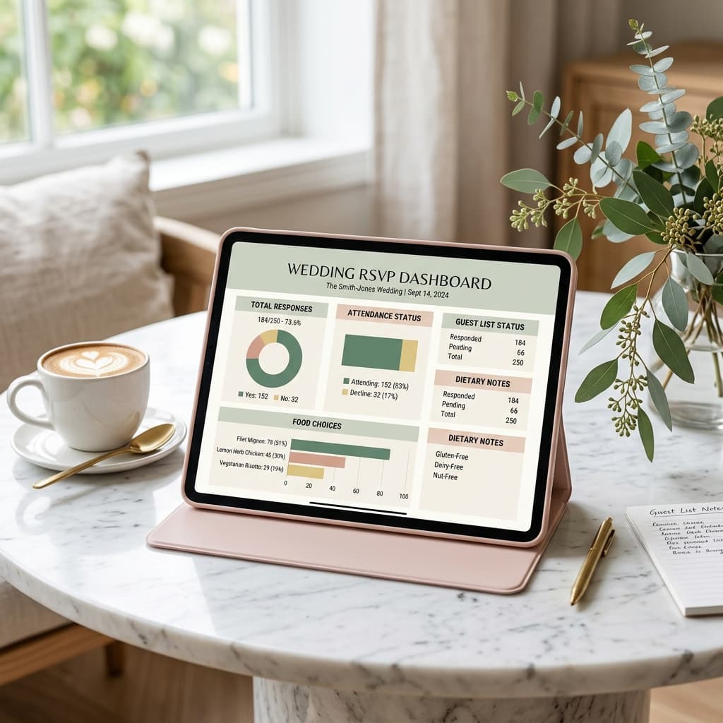 Online RSVP Tracking Saves Time Before Your Wedding